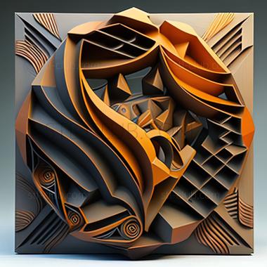 3D model st abstract painting (STL)